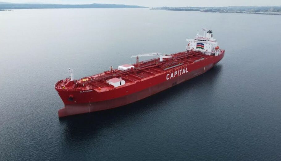 Το νεότευκτο M/T 'Alkiviadis' © Capital Ship Management Corp