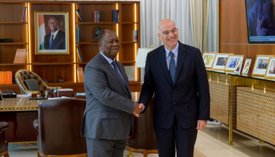 Συνάντηση του Ν. Δέδνιας με τον Πρόεδρο της Ακτής Ελεφαντοστού, Alassane Ouattara ©InTime