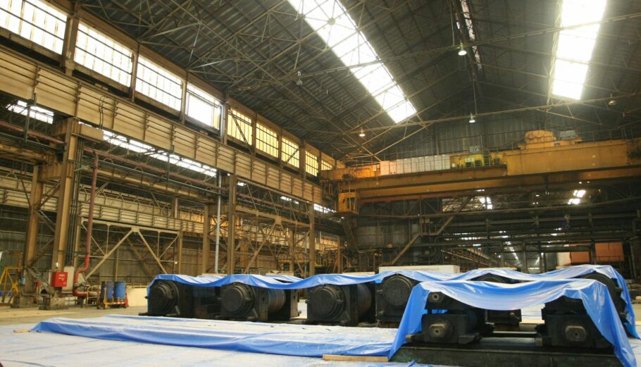 Οι εγκαταστάσεις του εργοστασίου της Hellenic Steel ©ΑΠΕ-ΜΠΕ