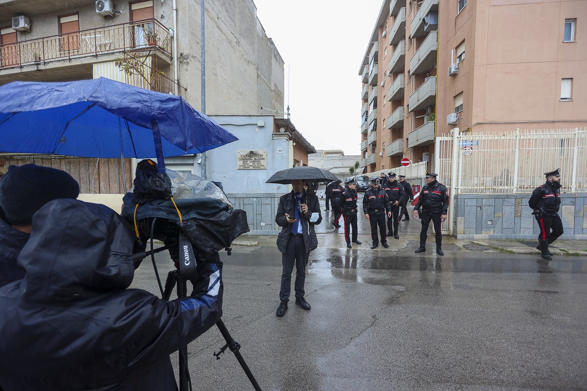 Σύλληψη του Ματέο Μεσίνα Ντενάρο © EPA/Igor Petyx