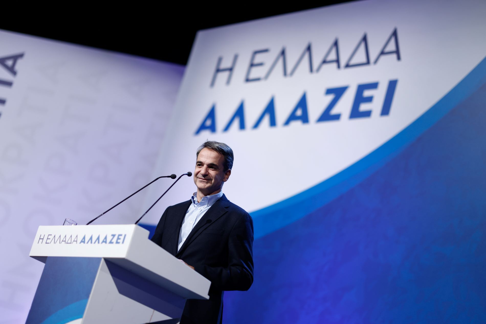 Ο Κ. Μητσοτάκης στο Ηράκλειο Κρήτης ©Eurokinissi