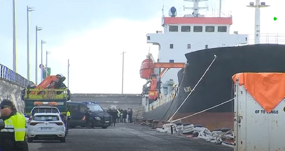Ακινητοποιήθηκε πλοίο για μεταφορά 4,5 τόνων κοκαΐνης αξίας 180 εκατ. δολαρίων © printscreen