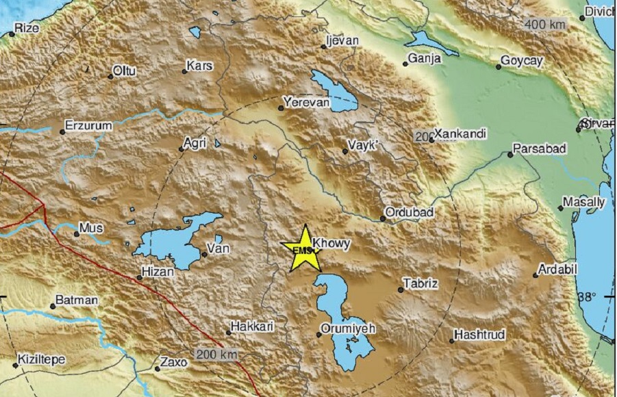 Το επίκεντρο του σεισμού©emsc-csem.org/Earthquake/earthquake