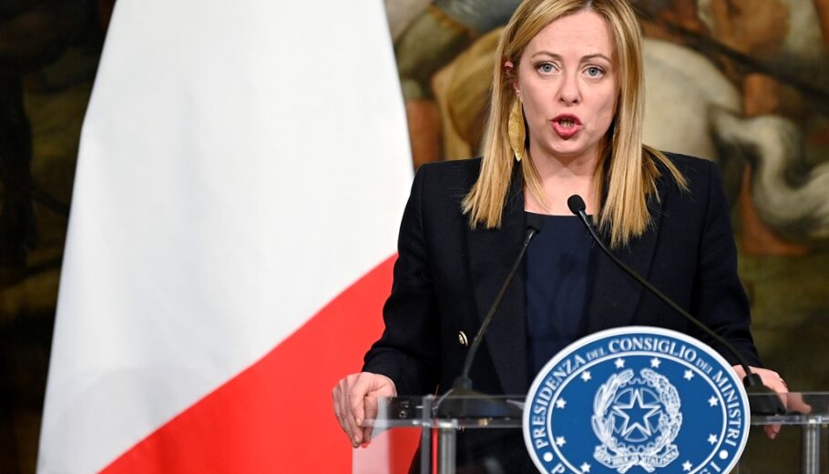H πρωθυπουργός της Ιταλίας Τζόρτζια Μελόνι © EPA/RICCARDO ANTIMIANI