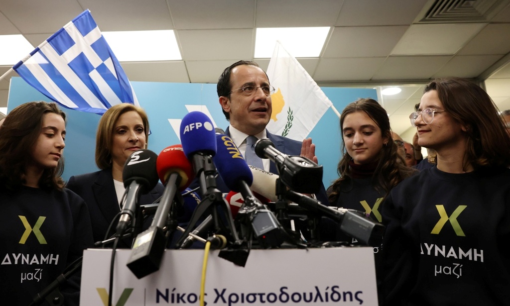 Ο Νίκος Χριστοδουλίδης @ EPA / KATIA CHRISTODOULOU