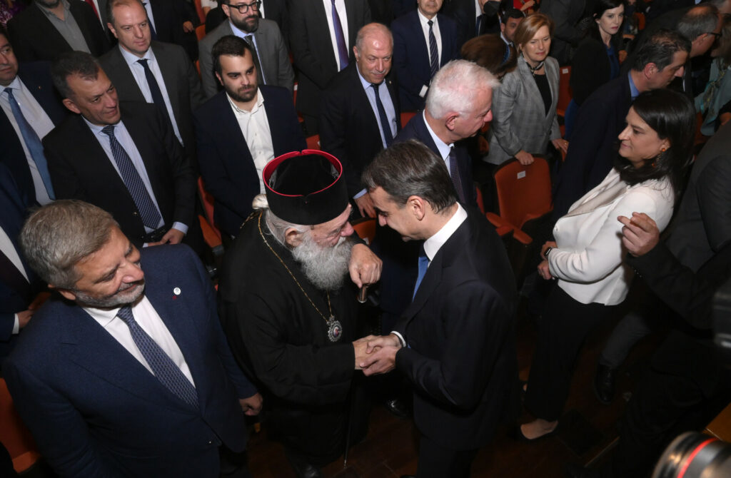 Ο Κυρ. Μητσοτάκης στην εκδήλωση για την Παιδεία © ΙΝΤΙΜΕ