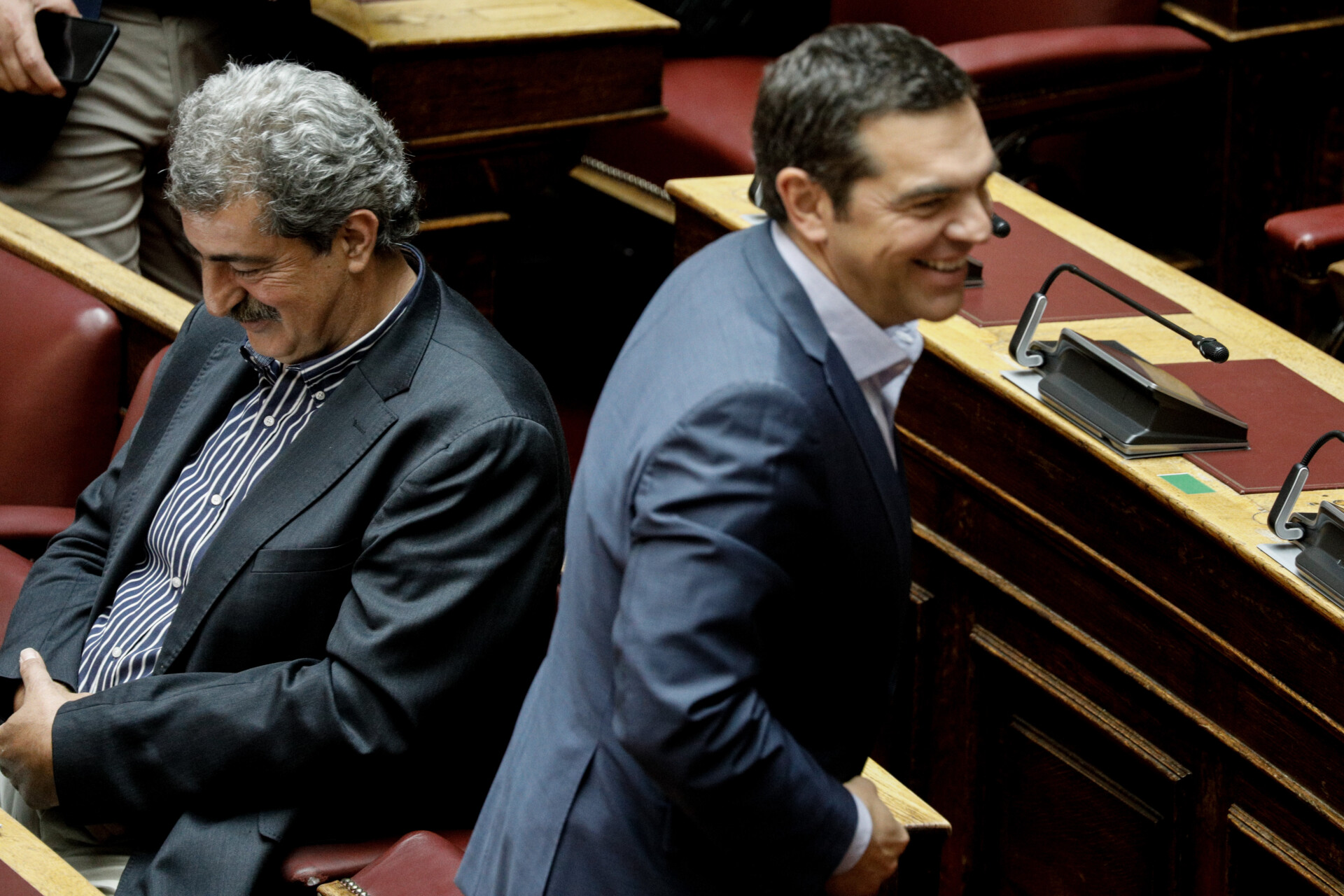 O Παύλος Πολάκης και ο Αλέξης Τσίπρας © Eurokinissi
