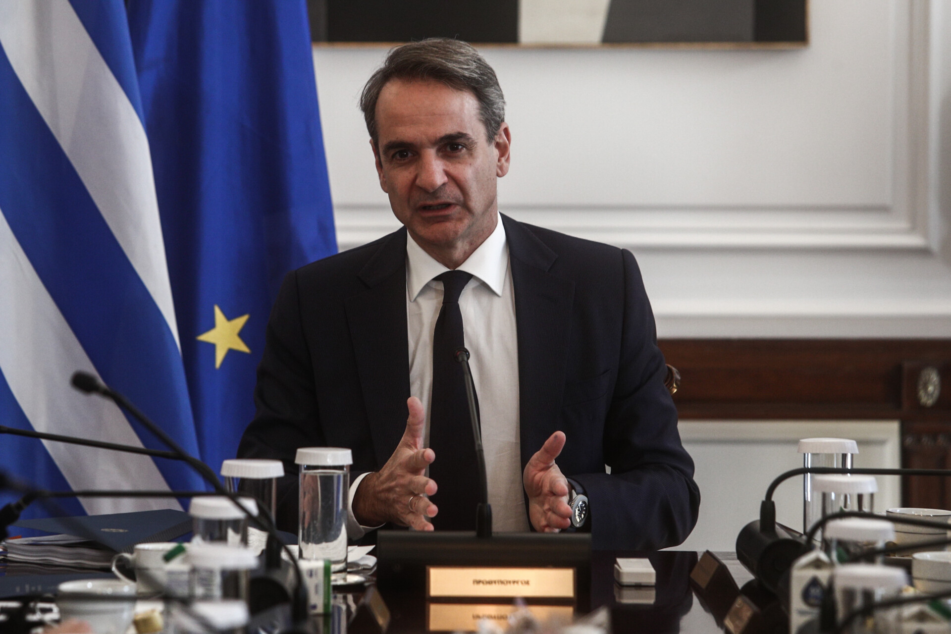 Συνεδρίαση του Υπουργικού Συμβουλίου - Κυριάκος Μητσοτάκης © Eurokinissi
