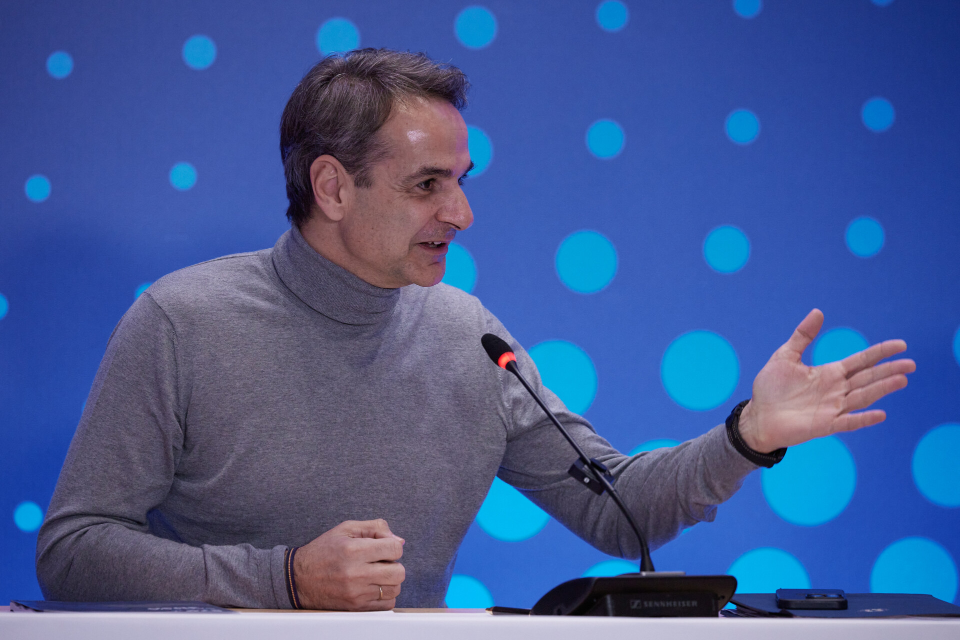 Ο πρωθυπουργός Κυριάκος Μητσοτάκης © (ΔΗΜΗΤΡΗΣ ΠΑΠΑΜΗΤΣΟΣ/ΓΡΑΦΕΙΟ ΤΥΠΟΥ ΠΡΩΘΥΠΟΥΡΓΟΥ/EUROKINISSI)