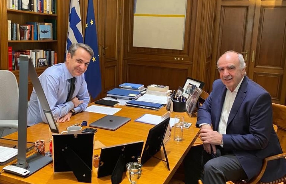 Συνάντηση Μητσοτάκη – Μεϊμαράκη στο Μαξίμου