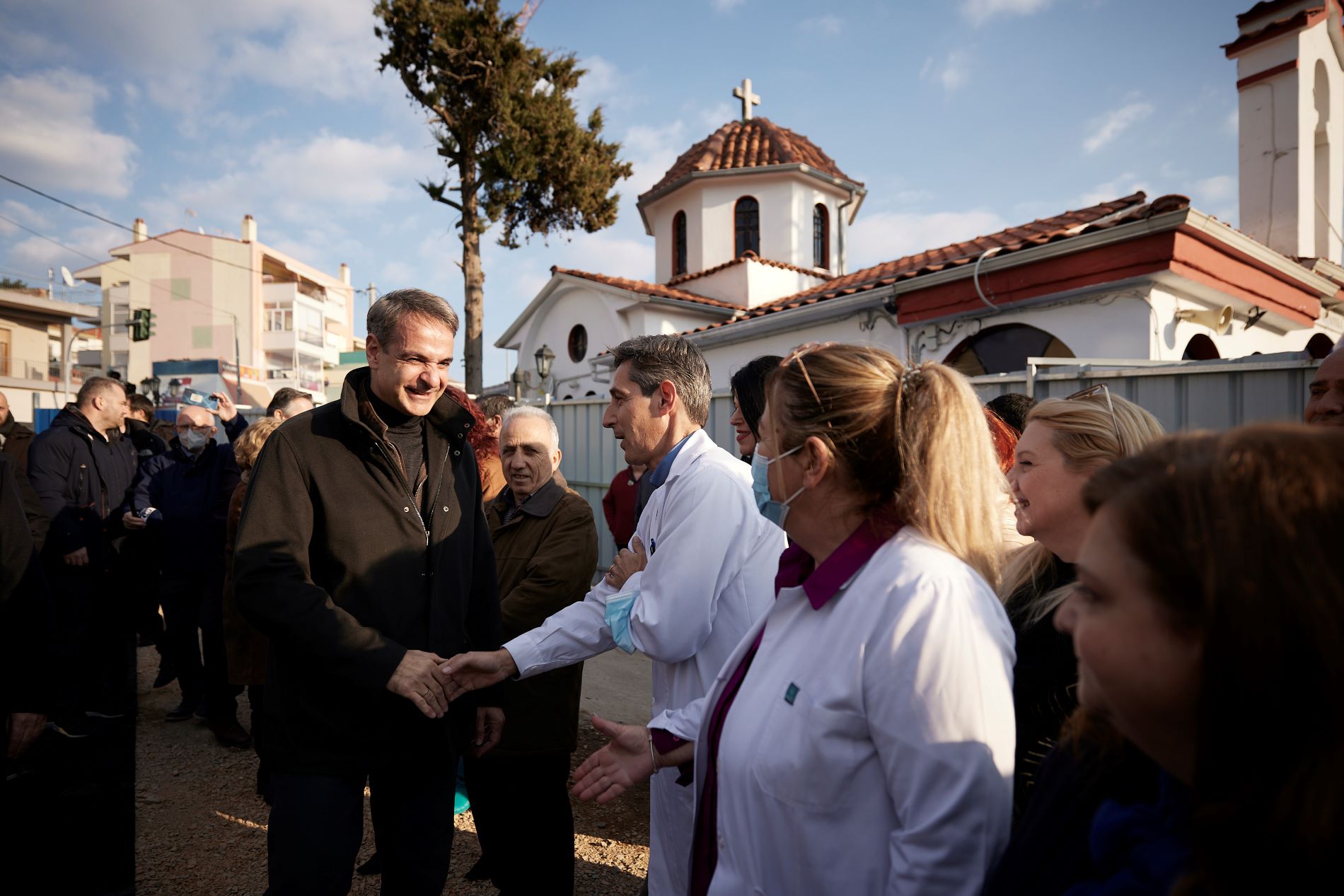 Ο Κυρ. Μητσοτάκης στην Κοζάνη ©ΑΠΕ-ΜΠΕ