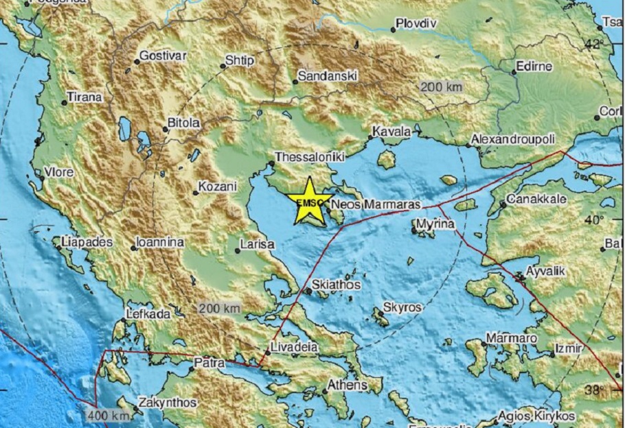 Σεισμός 4,4 Ρίχτερ στη Χαλκιδική