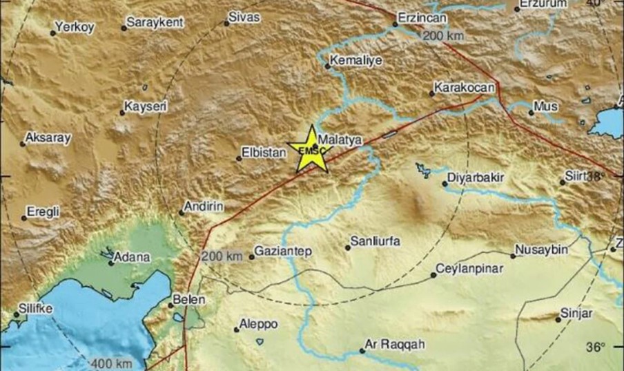 Σεισμός στην Τουρκία ©EMSC