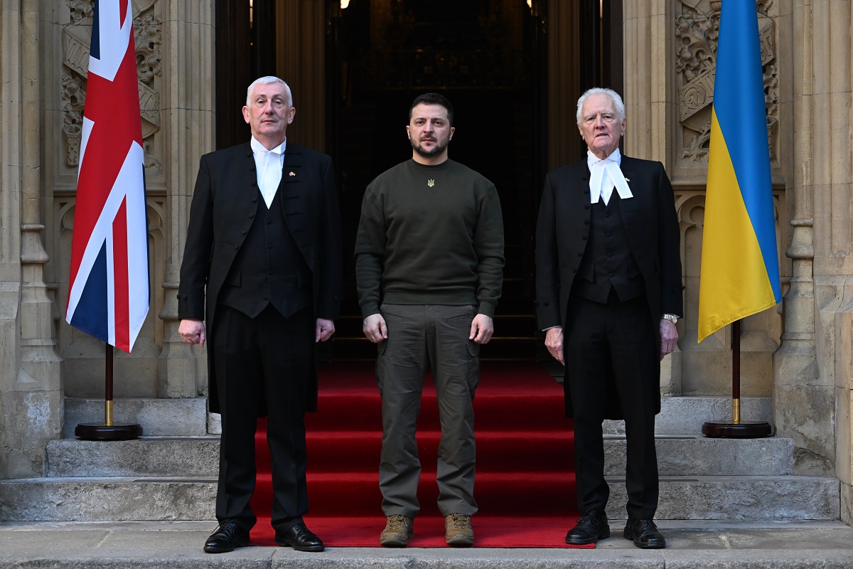 Ο Ζελένσκι στο βρετανικό Κοινοβούλιο © UK PARLIAMENT/JESSICA TAYLOR