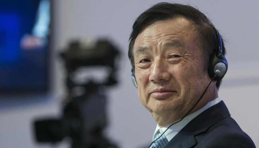 Ο CEO της Huawei, Ρεν Ζενγκφέι © EPA/JEAN-CHRISTOPHE BOTT