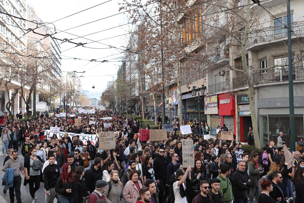 Πάνω από 40.000 άτομα συμμετείχαν στην πορεία στο Σύνταγμα