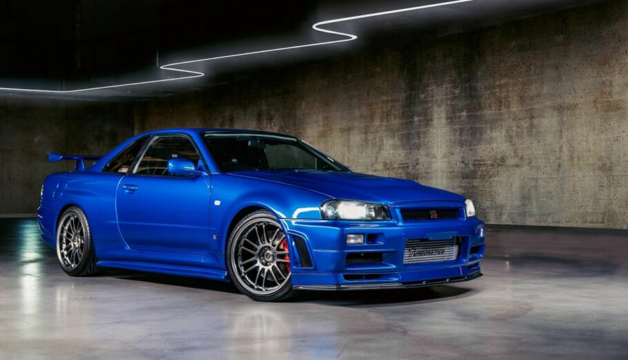 Το Nissan Skyline R34 GT-R του 2000 που οδηγούσε ο Πολ Γουόκερ στις ταινίες Fast & Furious @ bonhams.com