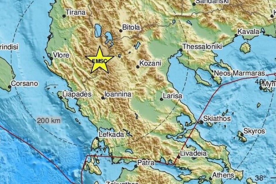 Σεισμός 4,4 Ρίχτερ στα Ιωάννινα