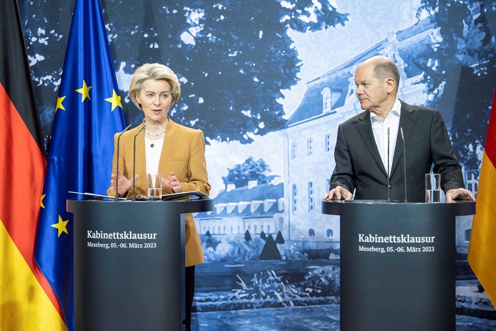 Ούρσουλα φον ντερ Λάιεν και Όλαφ Σολτς @ twitter.com/vonderleyen