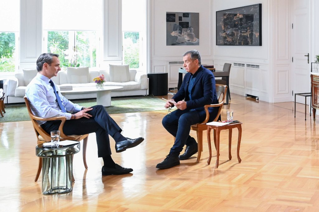 Κυριάκος Μητσοτάκης και Σταύρος Θεοδωράκης @ Twitter / protagonistesofficial
