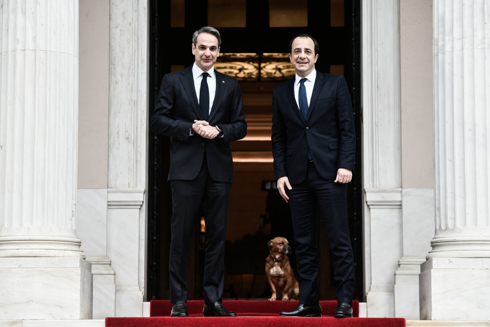 Κυριάκος Μητσοτάκης και Νίκος Χριστοδουλίδης ©Eurokinissi
