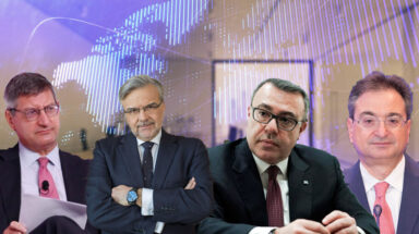 Οι CEOs των ΕΤΕ, Πειραιώς, Alpha Bank, Eurobank, κ.κ. Π. Μυλωνάς - Χρ. Μεγάλου - Β. Ψάλτης - Φ. Καραβίας