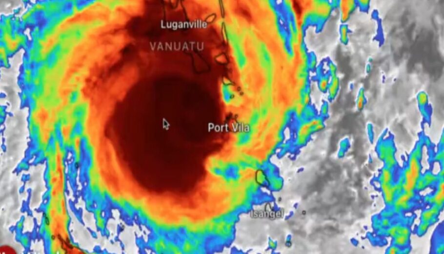 Κυκλώνας στα νησιά Βανουάτου @ Twitter / Printscreen