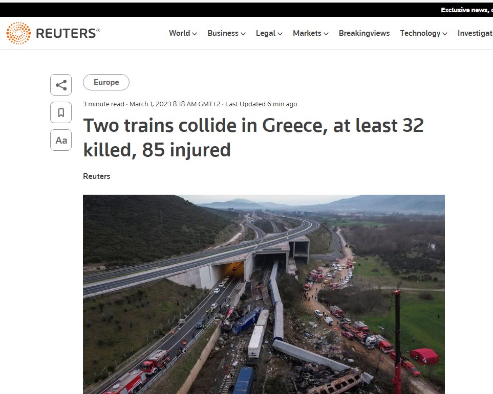 Το Reuters αποτυπώνει το μέγεθος της τραγωδίας © printscreen