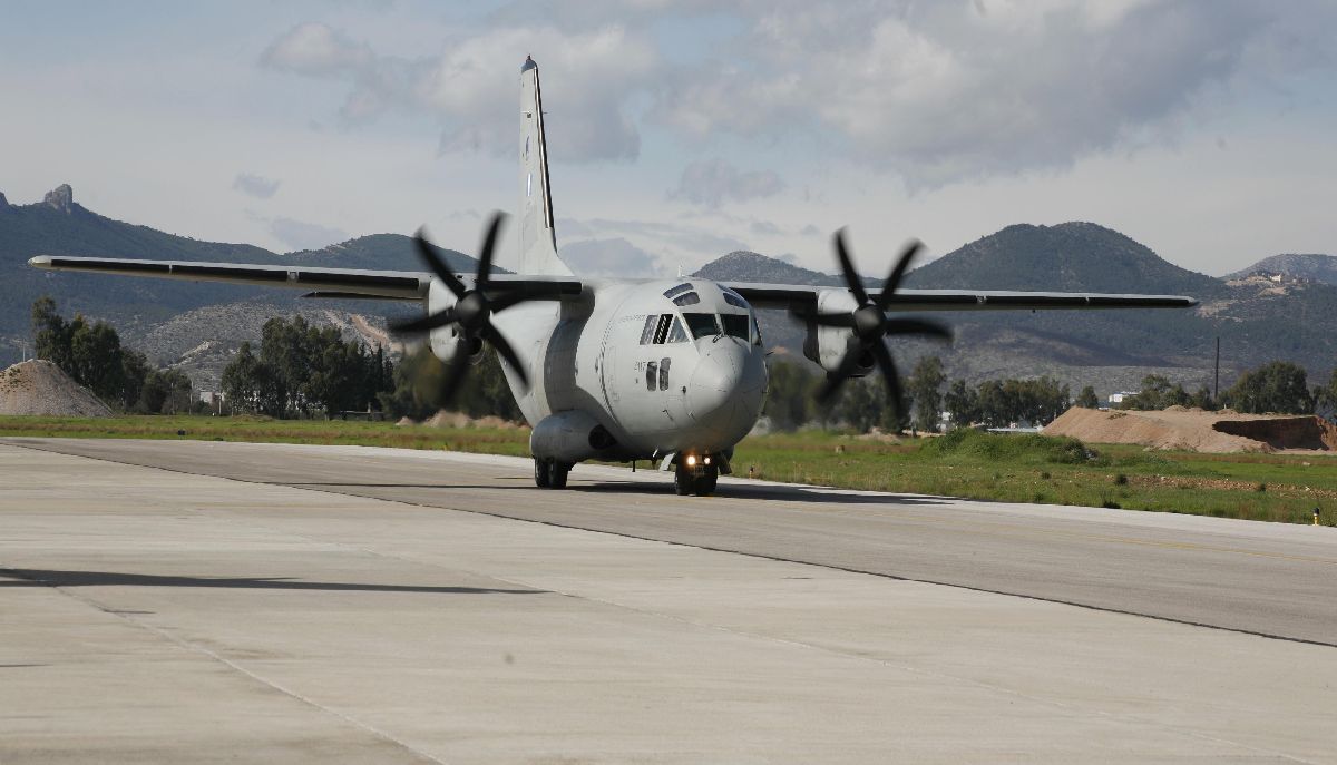 C-27 της Πολεμικής Αεροπορίας © Eurokinissi / ΓΙΩΡΓΟΣ ΚΟΝΤΑΡΙΝΗΣ