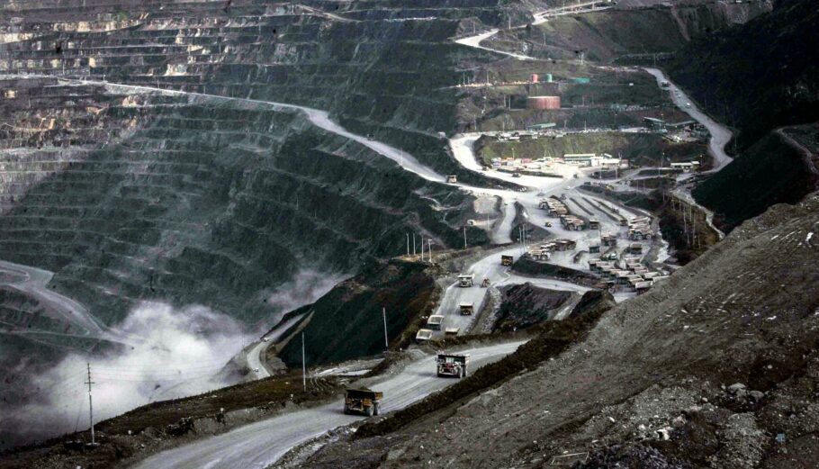 Το ορυχείο εξόρυξης χαλκού Grasberg της Freeport στην Ινδονησία