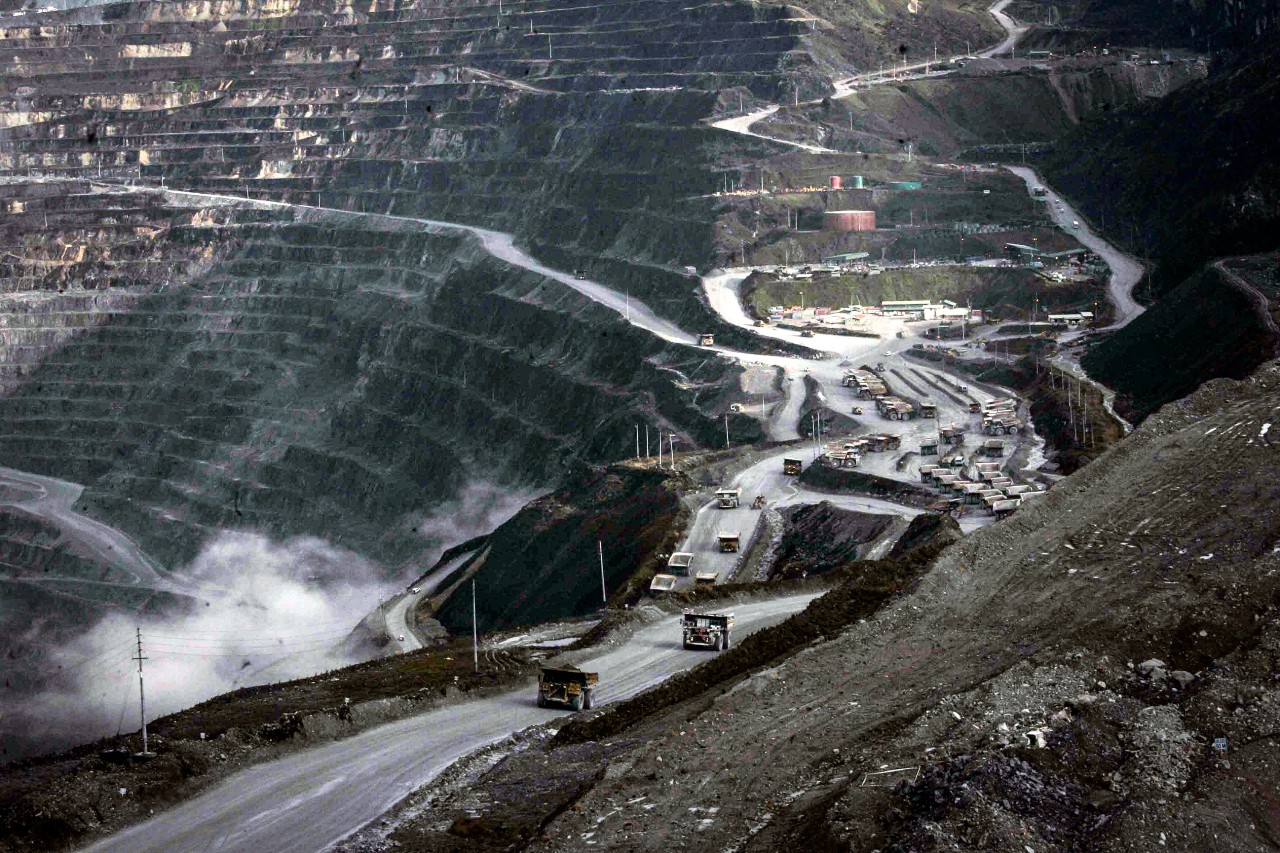 Το ορυχείο εξόρυξης χαλκού Grasberg της Freeport στην Ινδονησία