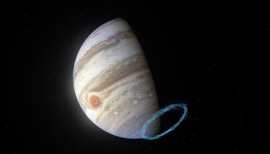 Ο Δίας από κάμερα του Juno © EPA/ESO/L. Calçada & NASA/JPL-Caltech/SwRI/MSSS