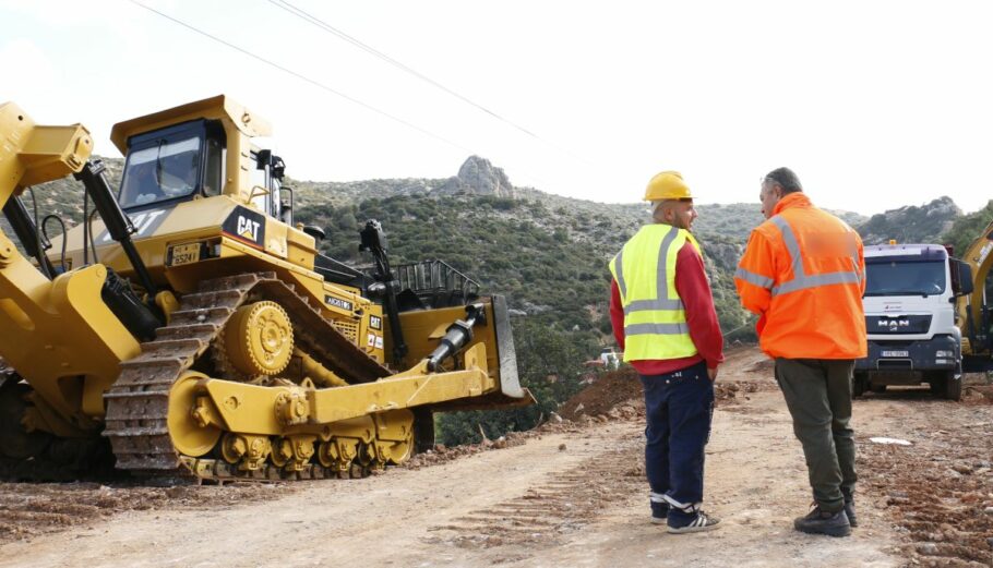 Εργοτάξιο του ΒΟΑΚ στην Κρήτη © ΑΠΕ-ΜΠΕ/ΝΙΚΟΣ ΧΑΛΚΙΑΔΑΚΗΣ