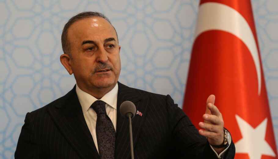 Ο υπουργός Εξωτερικών της Τουρκίας, Μεβλούτ Τσαβούσογλου © EPA/NECATI SAVAS