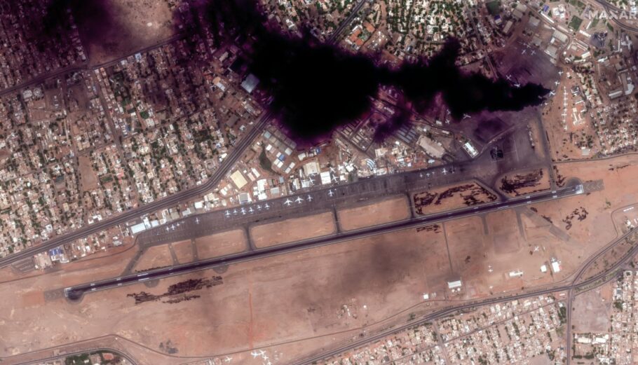 Πανοραμική φωτογραφία του Σουδάν © EPA/MAXAR TECHNOLOGIES HANDOUT