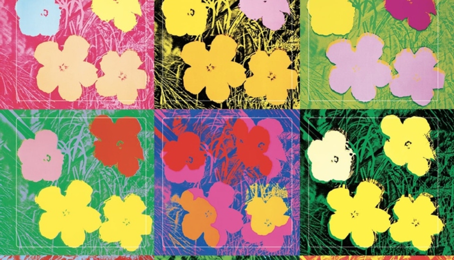 Flowers/Andy Warhol © https://stores.carnegiemuseums.org/warhol-flowers-sticker-sheet/
