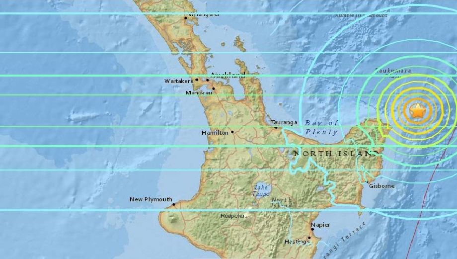 Σεισμός στη Νέα Ζηλανδία © USGS