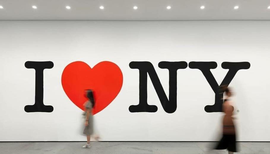 To εμβληματικό έργο του Milton Glaser - σήμα κατατεθέν της Νέας Υόρκης από το 1975 ©instagram.com/themuseumofmodernart/