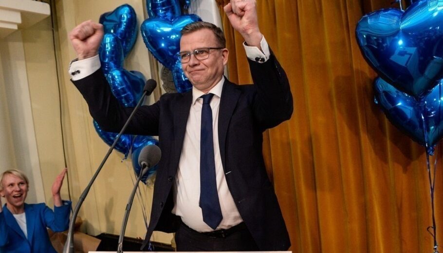 O Πέτερι Όρπο κατά τη διάρκεια των φινλανδικών κοινοβουλευτικών εκλογών στο Ελσίνκι της Φινλανδίας @EPA, MIKKO STIG
