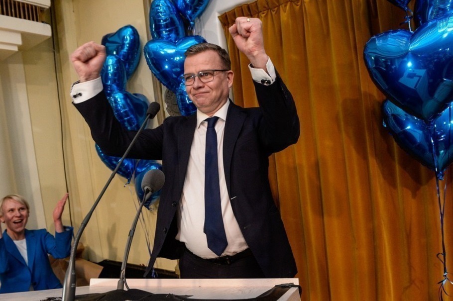 O Πέτερι Όρπο κατά τη διάρκεια των φινλανδικών κοινοβουλευτικών εκλογών στο Ελσίνκι της Φινλανδίας @EPA, MIKKO STIG