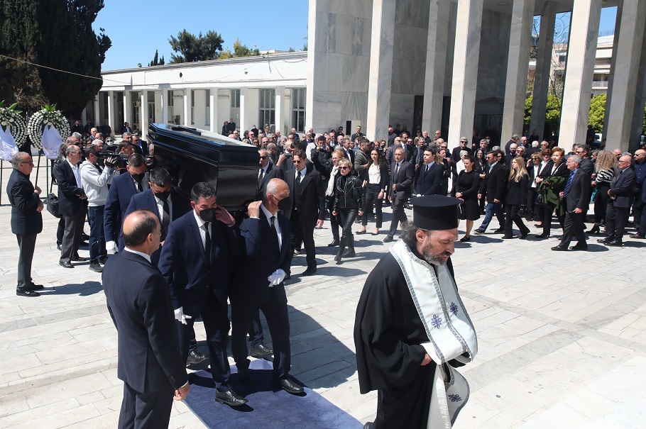 Κηδεία του πρώην εκδότη του Έθνους και επιχειρηματία Γιώργου Μπόμπολα @Eurokinissi