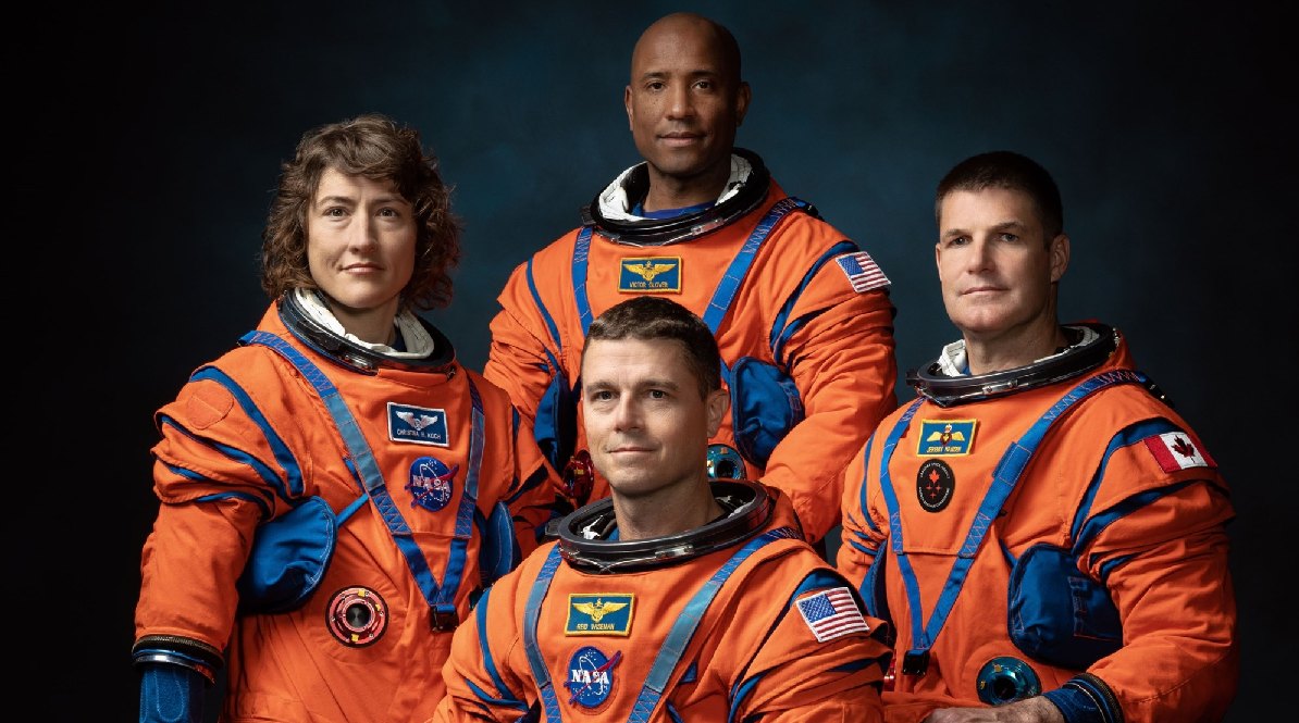 Οι αστροναύτες Κριστίνα Χάμοκ Κοχ, Ράιντ Γουάισμαν, Βίκτορ Γκλόβερ και Τζέρεμι Χάνσεν © NASA
