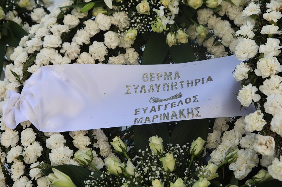 Κηδεία του πρώην εκδότη του "Έθνους" και επιχειρηματία Γιώργου Μπόμπολα, που πέθανε σε ηλικία 94 ετών, από το Α' Νεκροταφείο Αθηνών@Eurokinissi