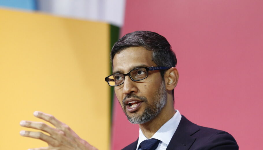 Ο CEO της Google, Σάνταρ Πιτσάι © EPA/CAROLINE BREHMAN