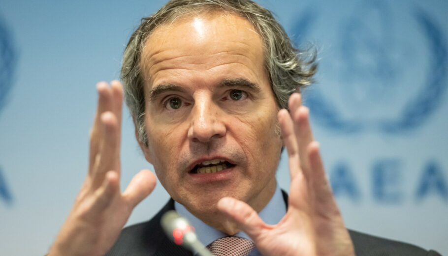 Ο γενικός διευθυντής του Διεθνούς Οργανισμού Ατομικής Ενέργειας (IAEA) Ραφαέλ Μαριάνο Γκρόσι © EPA/CHRISTIAN BRUNA