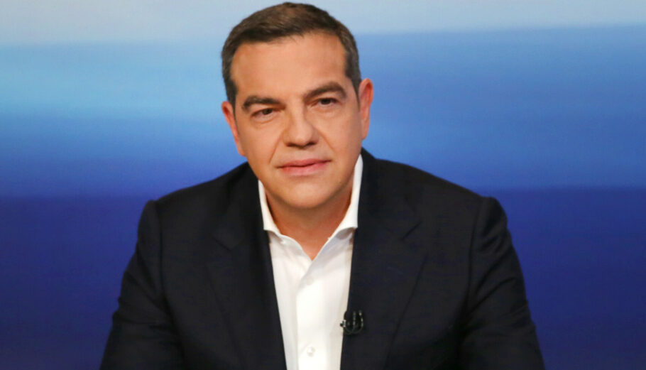 Ο Αλέξης Τσίπρας στο debate των πολιτικών αρχηγών © INTIME
