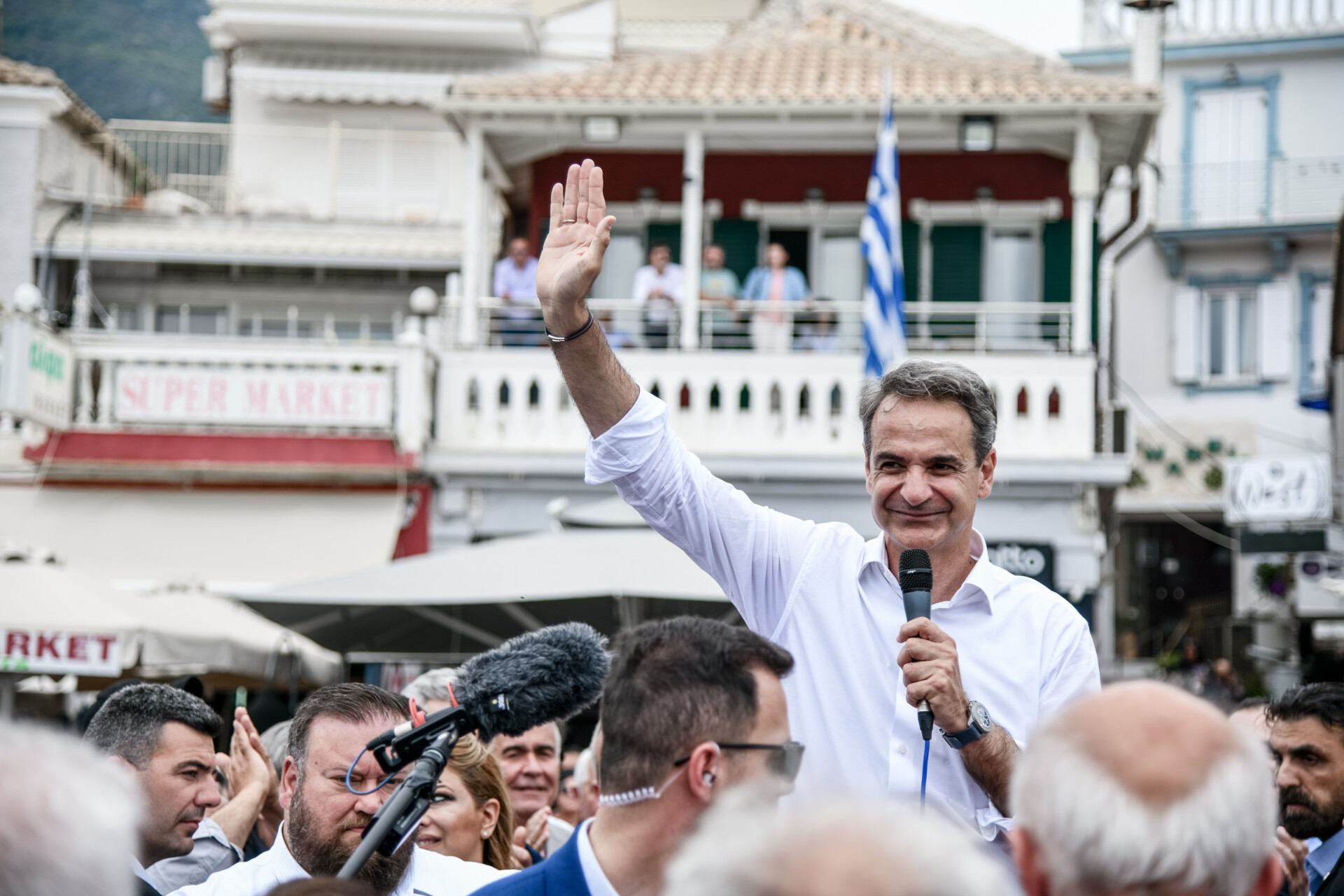 Επίσκεψη του Πρωθυπουργού Κυριάκου Μητσοτάκη στην Παραμυθιά, την Πάργα και την Άρτα © Eurokinissi