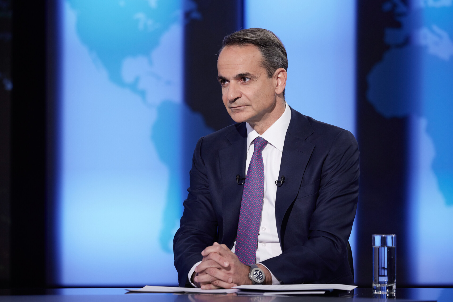 Συνέντευξη του Πρωθυπουργού Κυριάκου Μητσοτάκη στο κεντρικό δελτίο ειδήσεων του ΑΝΤ1 © Γρ. Τύπου Πρωθυπουργού