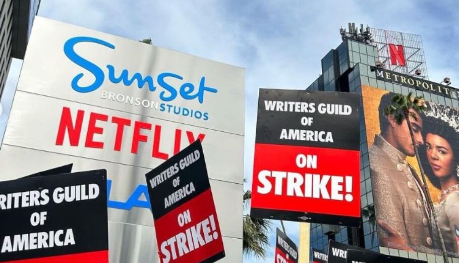 Κινητοποιήσεις για την απεργία των σεναριογράφων © https://www.instagram.com/writersguildwest/