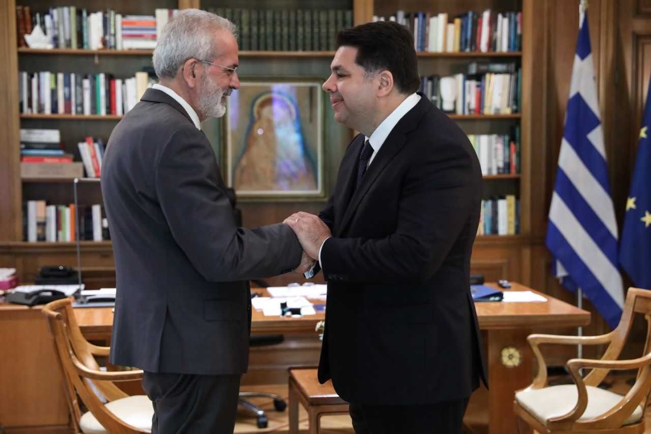 Συνάντηση Ι. Σαρμά με τον Πρέσβη των ΗΠΑ Τζ. Τσούνη